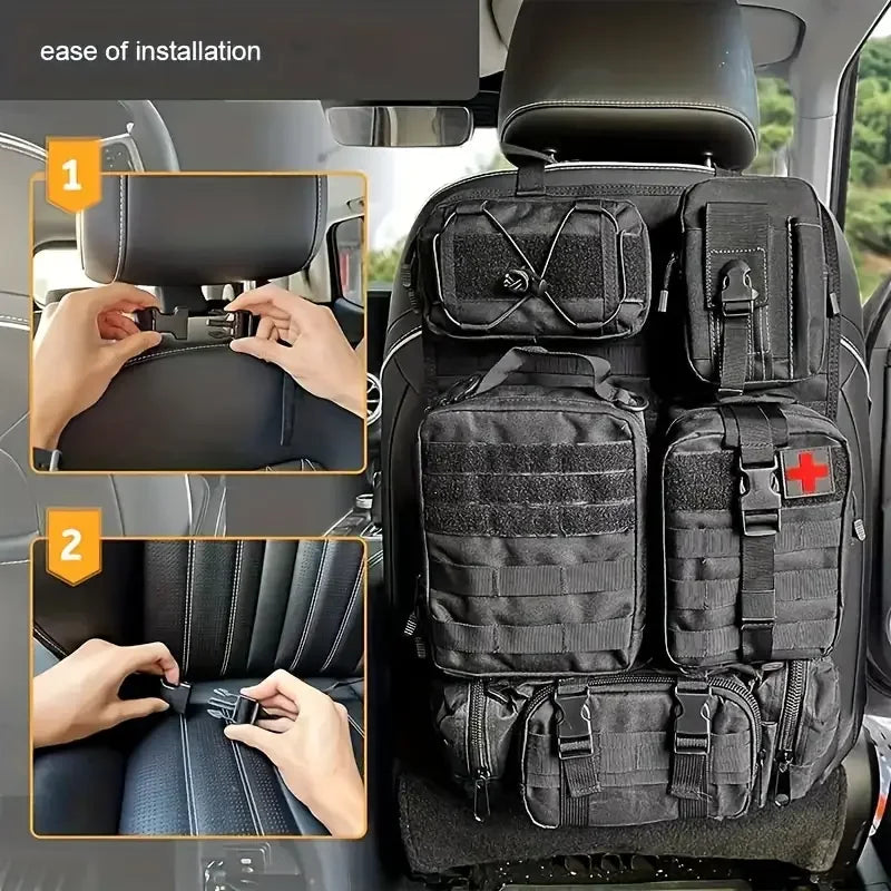 NextGen™ Car Seat Organizer With Detachable Pouches