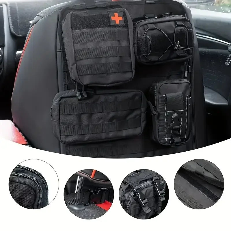 NextGen™ Car Seat Organizer With Detachable Pouches