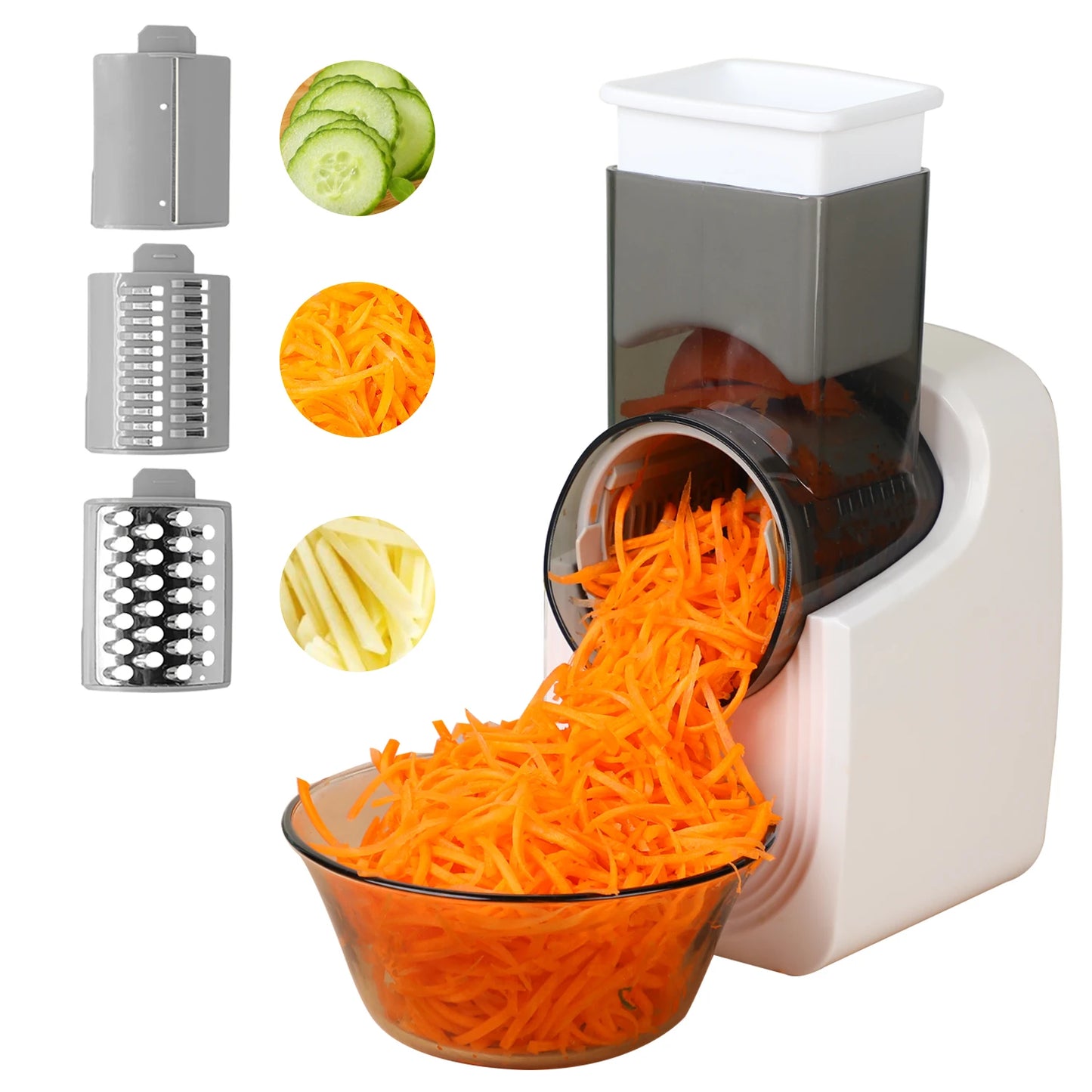 NextGen Electric Cheese Grater Slicker, Electric Salad Maker, Fruit Cutter, Food Processor Spiralizer