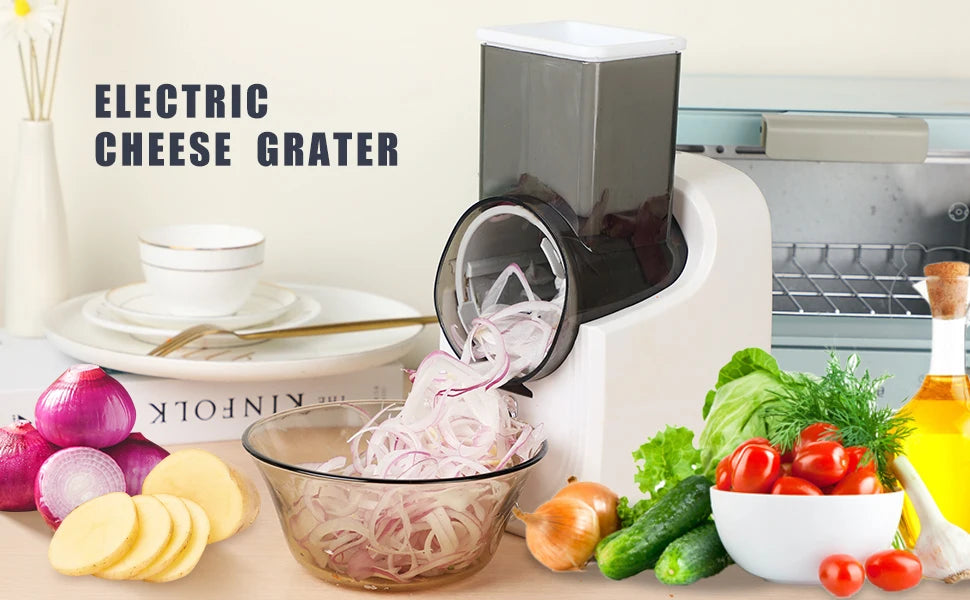 NextGen Electric Cheese Grater Slicker, Electric Salad Maker, Fruit Cutter, Food Processor Spiralizer