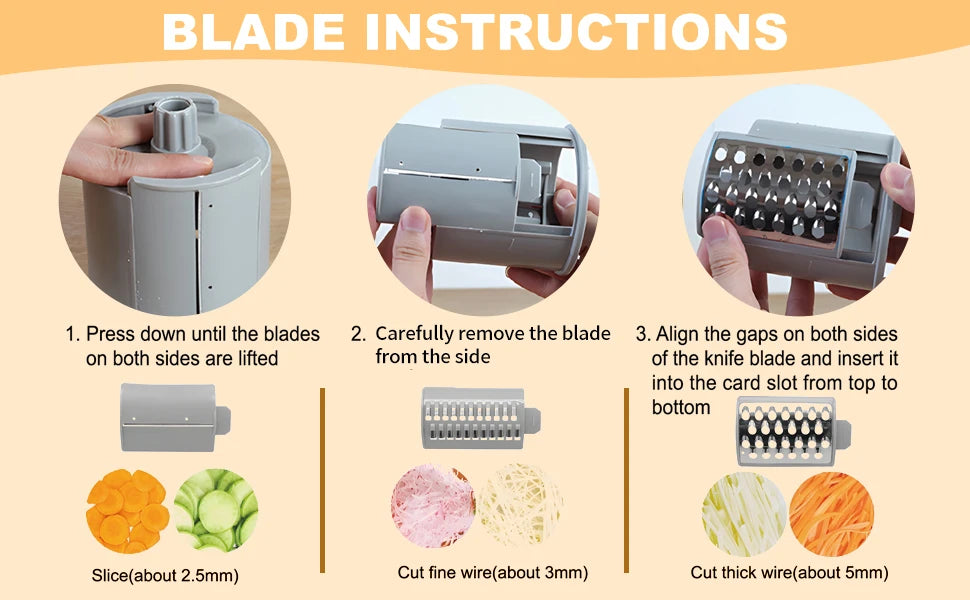 NextGen Electric Cheese Grater Slicker, Electric Salad Maker, Fruit Cutter, Food Processor Spiralizer