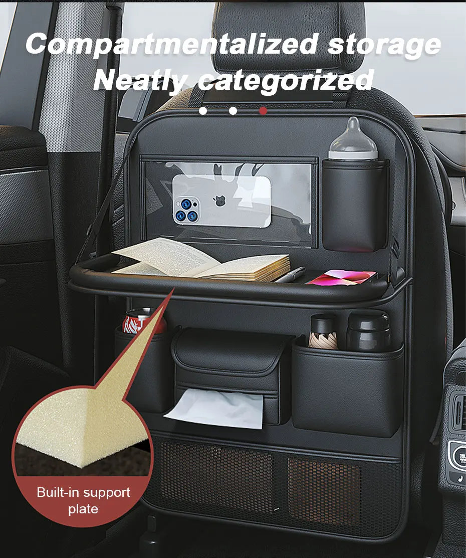 NextGen™  Car Seat Back Organizer With Foldable Tablet