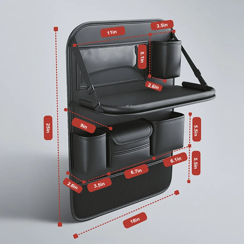 NextGen™  Car Seat Back Organizer With Foldable Tablet